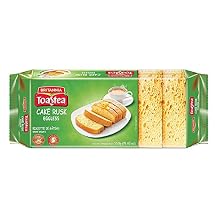 Britannia Toastea Eggless Rusk Cake 550g - Delightfully Smooth, Soft, and Delicious Cake - Breakfast & Tea Time Snacks - Suitable for Vegetarians Pack of 1, 19.36 Ounce