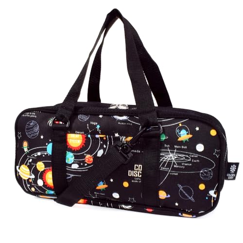 [COLORFUL CANDY STYLE] PET絵の具バッグ NM901900 太陽系惑星とコスモプラネタリウム（ブラック）