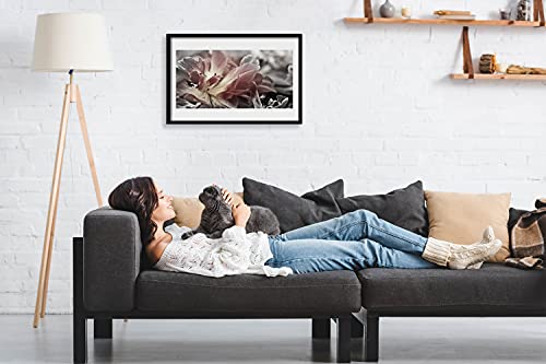 Cadre en MDF avec photo murale salon et chambre design abstrait 60x40 cm - 3
