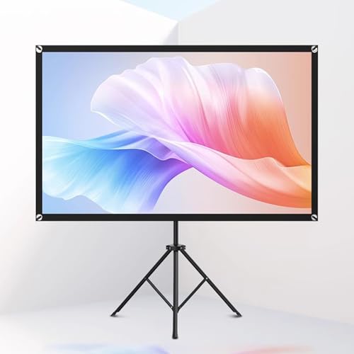 Pantalla de proyección con tripié portátil 72" 16:9