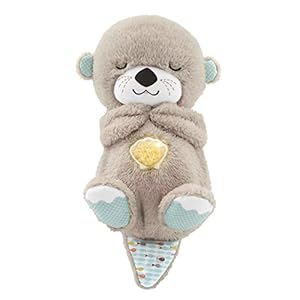 Fisher-Price FXC66 – Schlummerotter Spieluhr aus Plüsch, mit beruhigender Musik und rhythmischen Bewegungen zur Beruhigung, Babyspielzeug ab der Geburt ,1 Stück (1er Pack)