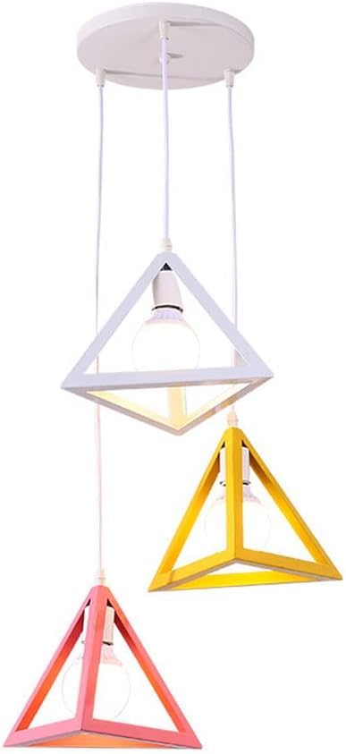 Suspension moderne en métal luminaire suspendu triangulaire lustre cuisine
