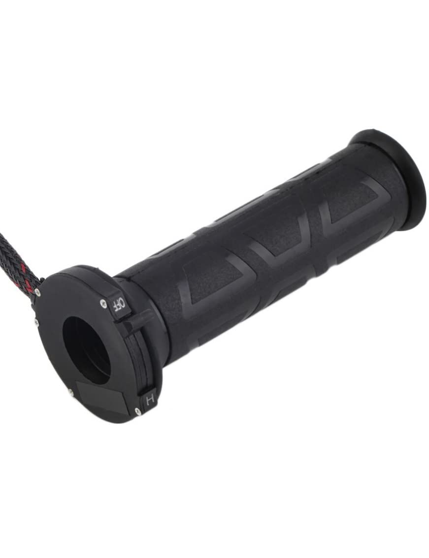 Poignées chauffantes électriques poignées Noires 7/8"Motos Guidon de Moto poignées chauffantes électriques poignées chauffantes Guidon Poignées Professionnelles Motos