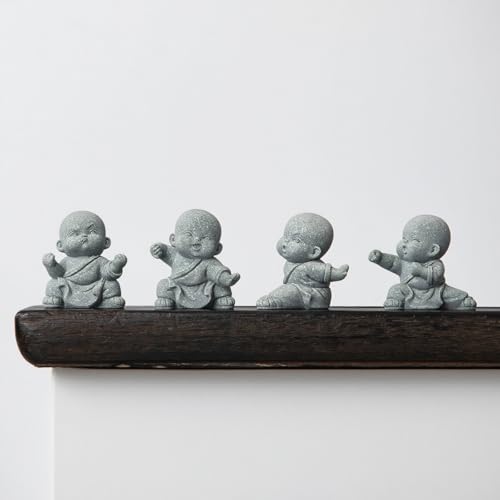Estatuas de Buda en Piedra arenisca, Conjunto 4 Piezas