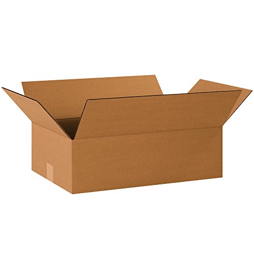 Image of TAPE LOGIC 20 x 12 x 6 Corrugated Cardboard Boxes, Flat 20 inchL x 12 inchW x 6 inchH, Pack of 25 | Shipping, Packaging, Moving, Storage Box for Home or Business, Strong Wholesale Bulk Boxes