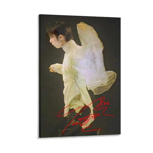 羽生結弦フィギュアスケーターのアートポスター (11) プリント キャンバス 絵画 装飾 ぶら下がる ポスター 画像08x12inch(20x30cm)