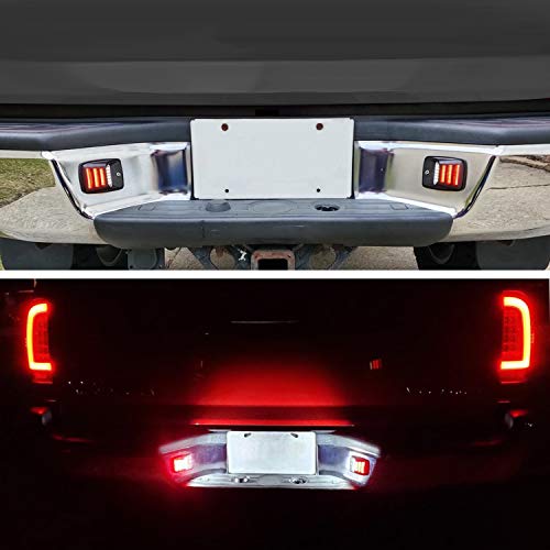 Image of LED License Plate Lights with Red OLED Neon Tube Compatible with Tacoma 2005 to 2015, Tundra 2000 to 2013