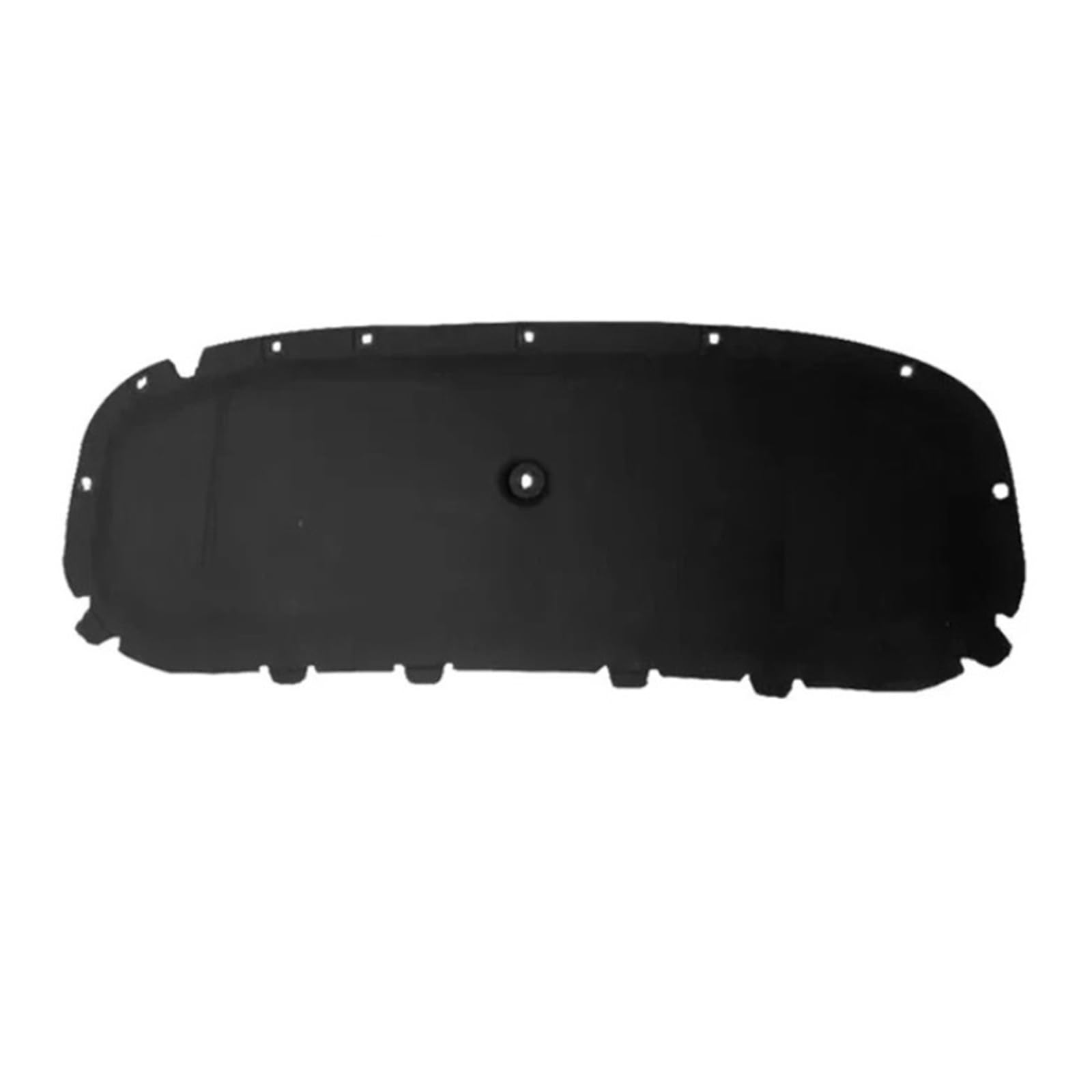 Lycheu Black Front Hood Engine Firewall Car Front Hood Heat Cotton Mat For Touran Mk2 5T 2016-2024 Soundproof Sound Pad Insulation Cover Accessories