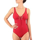 rouge allure velvet chanel 2  Allure - Maillot DE Bain 1 PIÈCE COUPÉ sous Poitrine TEXTURÉ Rouge