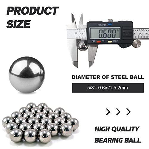 Image of 100 Pcs Steel Bearing Balls16mm /0.625 inch Precision Chrome Steel Bearing Balls G25 (5 /8 inch)