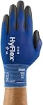 HyFlex 11-618 Gants de travail de sécurité industrielle ultra-mince pour l'automobile, la machine, l'équipement, la fabrication - Taille 9, Bleu/Noir (emballage de 12)