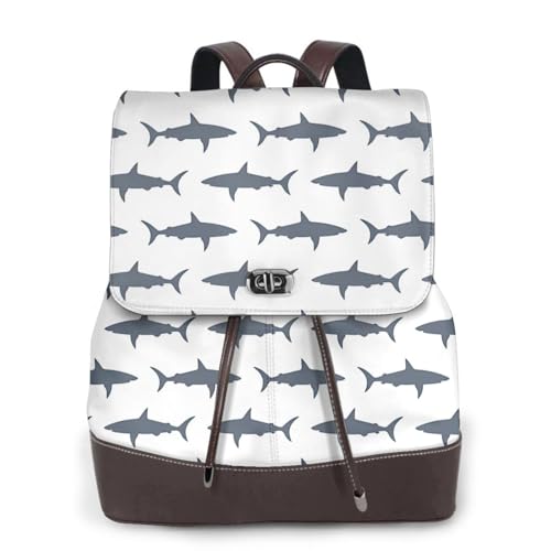 Sac à dos en cuir de qualité pour femme au design poisson chic