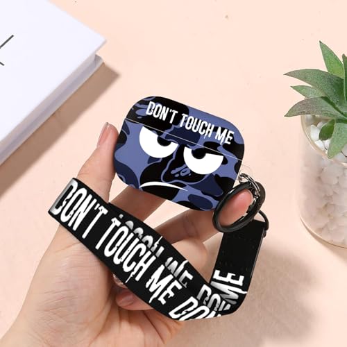 Image of Compatible with Airpods Pro 3 Case(2025),Don't Touch Me for Airpods Pro 3rd Generation Cases Cover with Lanyard Soft Silicone Cute Shockproof Cover for Women Men