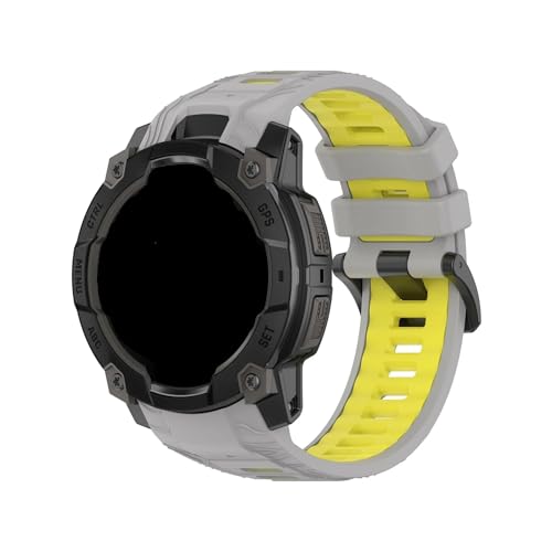 2�F���[�V�����V���J�Q���x���g�ɓK������Garmin Instinct 3 45mm 50mm(Grayish yellow,For Instinct 3 50mm)