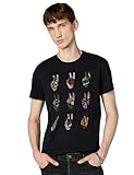Algodón supersuave. John Varvatos Star USA Multi Peace Hand para Hombre - Negro - X-Large