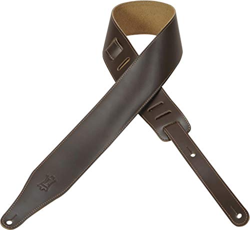 Sangle de guitare en cuir Levy's DM17-DBR au design élégant et finitions durables