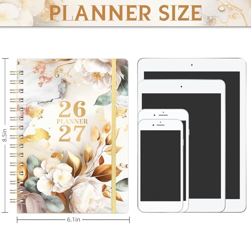 Planner 2026-2027 - Planner 26-27 Weekly and Monthly, Jul.2026 - Jun.2027, 8.5" x 6.4", 2026-2027 Calendar Planner with Monthly Tabs, Back Pocket, Sturdy Binding - Image 7