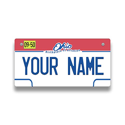 Bleu Reign Personalized License Plate Ohio Mini Kids Bicycle (3x6 in)