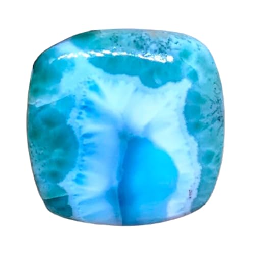 Larimar calibré anti-fissure cabochon carré 24mm pour sertissage réussi de bague et pendentif