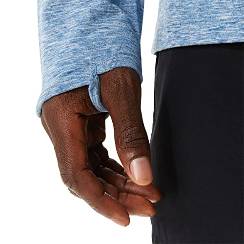 Asics Men's Train Sana 1/2 Zip Training Apparel, S, Azure Heather #TOP4
