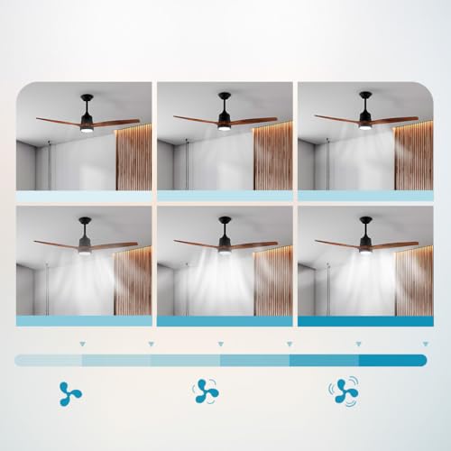 Ventilateur de Plafond Cecotec EnergySilence Aero 5230 – Moteur DC 40W, 6 Vitesses, Lumière LED - vue 8