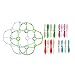 Produktbild PIXNOR Cheerson CX-10 RC Quadcopter Upgrade Teile Propeller Stoßstange Guard Schutzkappe grüne weiß und wichtigsten klingen lila rot blau grün