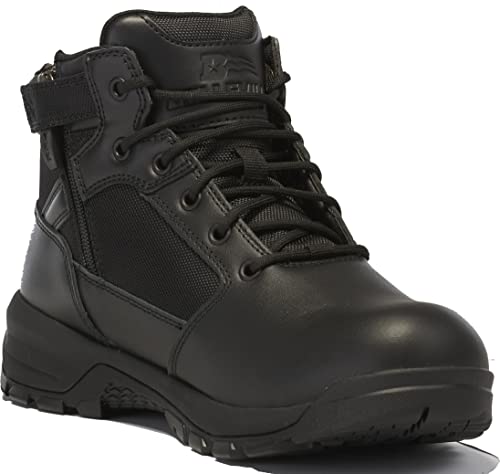 Belleville Spear Point BV915Z WP Lightweight Waterproof Black Tactical Boots for Men with Zipper - Military Boots for Police & Security Personnel - Zone Traction Outsole