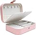 Produktbild ZesNice Schmuckkästchen, Damen Reise PU-Leder Schmuckkoffer Klein Schmuckbox Reise Schmuck Aufbewahrungsbox Schmuckkästchen für Ringe Ohrringe