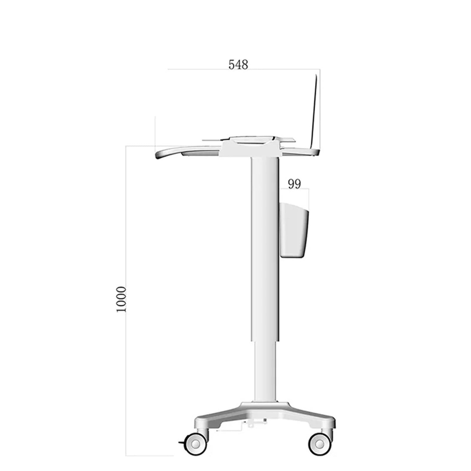Tavola Per Computer Carrello for carrello medico Carrello for postazione di lavoro for computer mobile Carrello for cestino rotondo Carrello for postazione di lavoro mobile Carrello con scrivania in p
