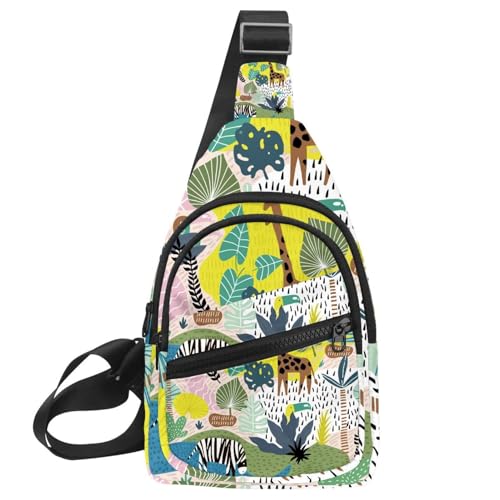 Sac à bandoulière cerises d'encre pour homme, sac de poitrine étanche compact