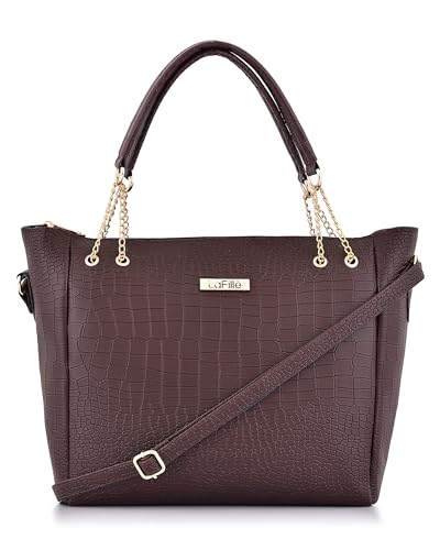 LaFille Womens Handbag | Medium Tote Bag | Ladies Purse (Brown) (B0D9DFTR18) Amazon Price History, Amazon Price Tracker