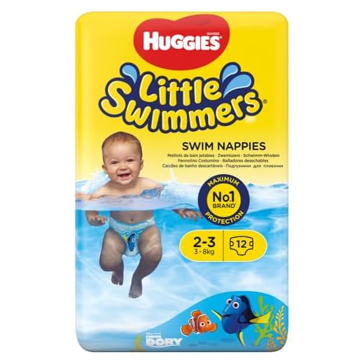 Huggies Little Swimmers pañales de natación, tamaño 2/3, (1x 12 pañales)