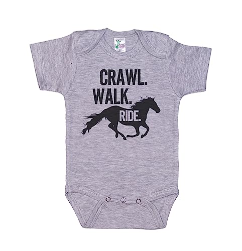Image of Ebenezer Fire Baby Horse Onesie/Born To Ride/Newborn Equestrian Outfit/Country Life