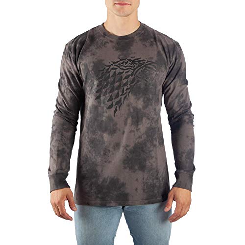 Game of Thrones Long Sleeve Shirt Stark Tshirt Game of Thrones Shirt Stark Shirt-Medium Charcoal