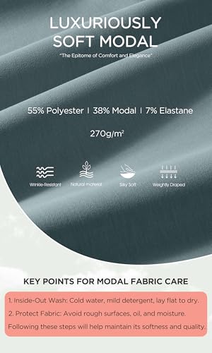 ODODOS Modal Soft Long Sleeve Cropped Sweatshirts for Women Oversized Crew Neck Pullover Crop Top, Slate Green, Small