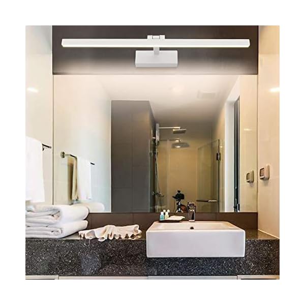Klighten LED Spiegellampe Bad 61cm, 180 Grad Drehung Wandleuchte für bad IP44, 18W 1170 Lumen Spiegelleuchte Bad… – Bild 5