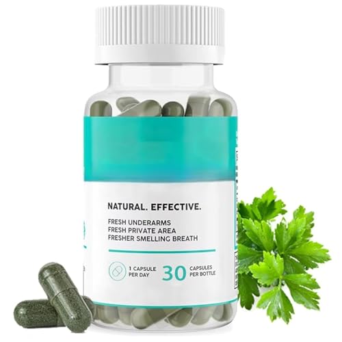 Chlorophylle pour la fraîcheur interne, avec persil et menthe, soin quotidien à base de plantes pour hommes et femmes,30count