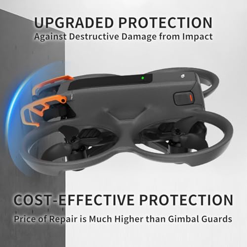 Image of Avata 2 Gimbal Guard & Bumper - Aluminum Alloy Protection Bar for DJI Avata 2 FPV Drone Accessories (Orange)