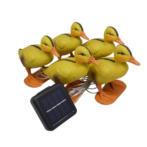 Lampe solaire extérieure canard jaune : créez une ambiance magique dans votre jardin