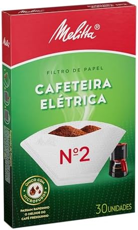 Filtro de Papel Cafeteira nº 2 Melitta 30 Unidades