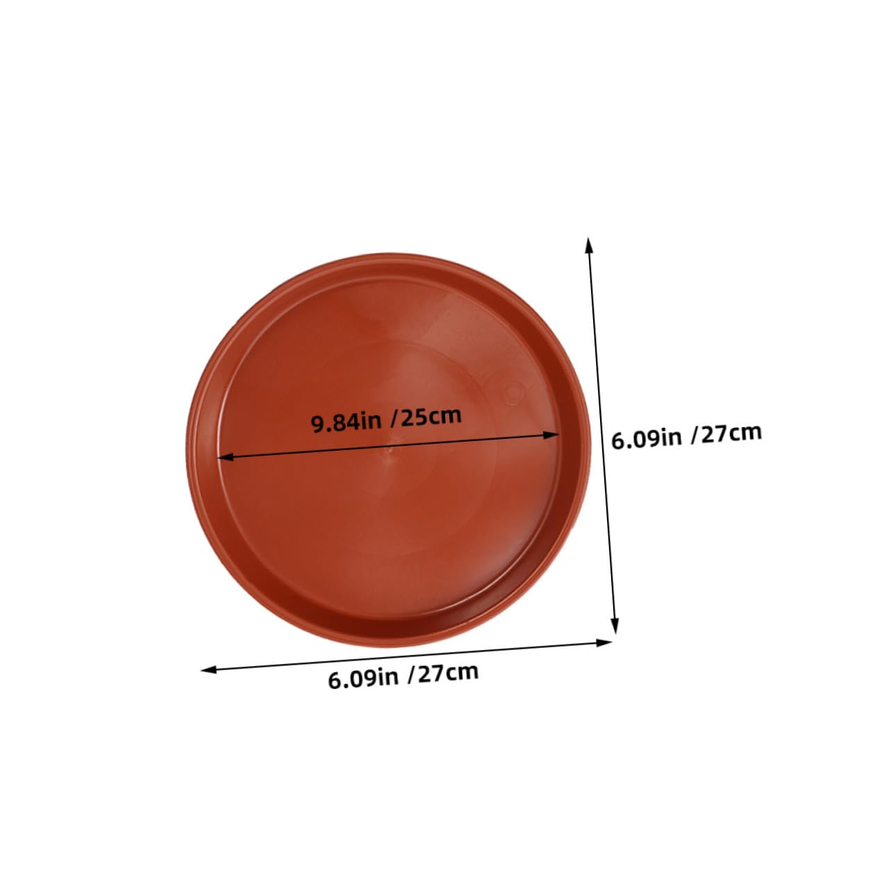 TOYANDONA 25piezas Bandeja para Macetas De Plástico Rojo Colector De Agua para Plantas Platillos Redondos para Bonsáis para Uso El Hogar Oficina y Jardín