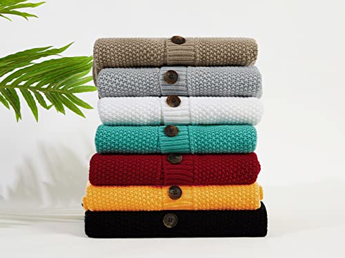 Valphsio Baby Sweaters Long Sleeve Cardigan For Boys Infant Toddler Outfits Autumn Winter Green #TOP3