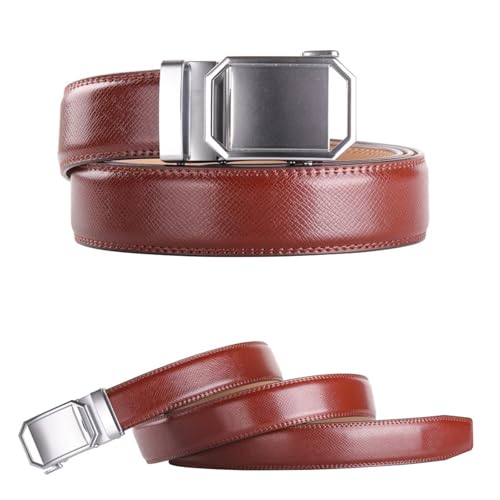 Ceinture à cliquet en cuir véritable de qualité supérieure - 2