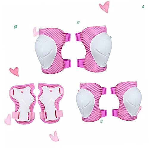 Balacoo 6 in 1 Youth Sports Safety Gear Elbow Pads Kneepads Hand Protectors for Skating Cycling and Outdoor Activities s for 15-35kg Kids