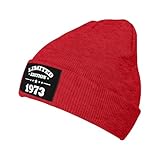 berretto slouch vintage 1973 limited birthday 52th awesome since 1973 berretto teschio invernale morbido cappello sportivo running, per ciclismo, donna, dormire, 56-62cm