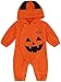 MOMBEBE COSLAND Mono Bebé Niño Halloween Calabaza Capucha Manga Larga (Calabaza, 18-24 Meses)