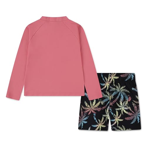 Hurley Baby and Toddler Long Sleeve Rash Guard Swim Suit 2-Piece Outfit Set2