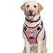 Babyltrl Large Dog Harness No Pull Anti-Tear Adjustable Pet Reflective Oxford Soft Vest for Large Dogs Easy Control Harness (Dog Collar Included) (XL, Pink)