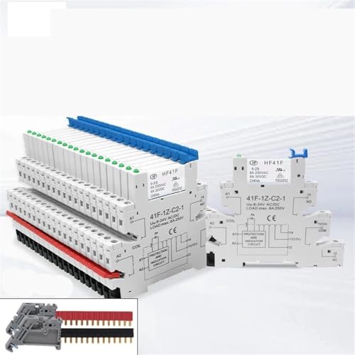 Relais mince HF41F 12V SSR 41F-12-ZS composant électronique LED 6A