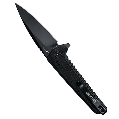 Kershaw Fatback Pocketknife, 3.5" 8Cr13Mov Steel Drop Point Plain Edge Blade, Tactical Edc, One-Handed Assisted Flipper Opening #TOP2